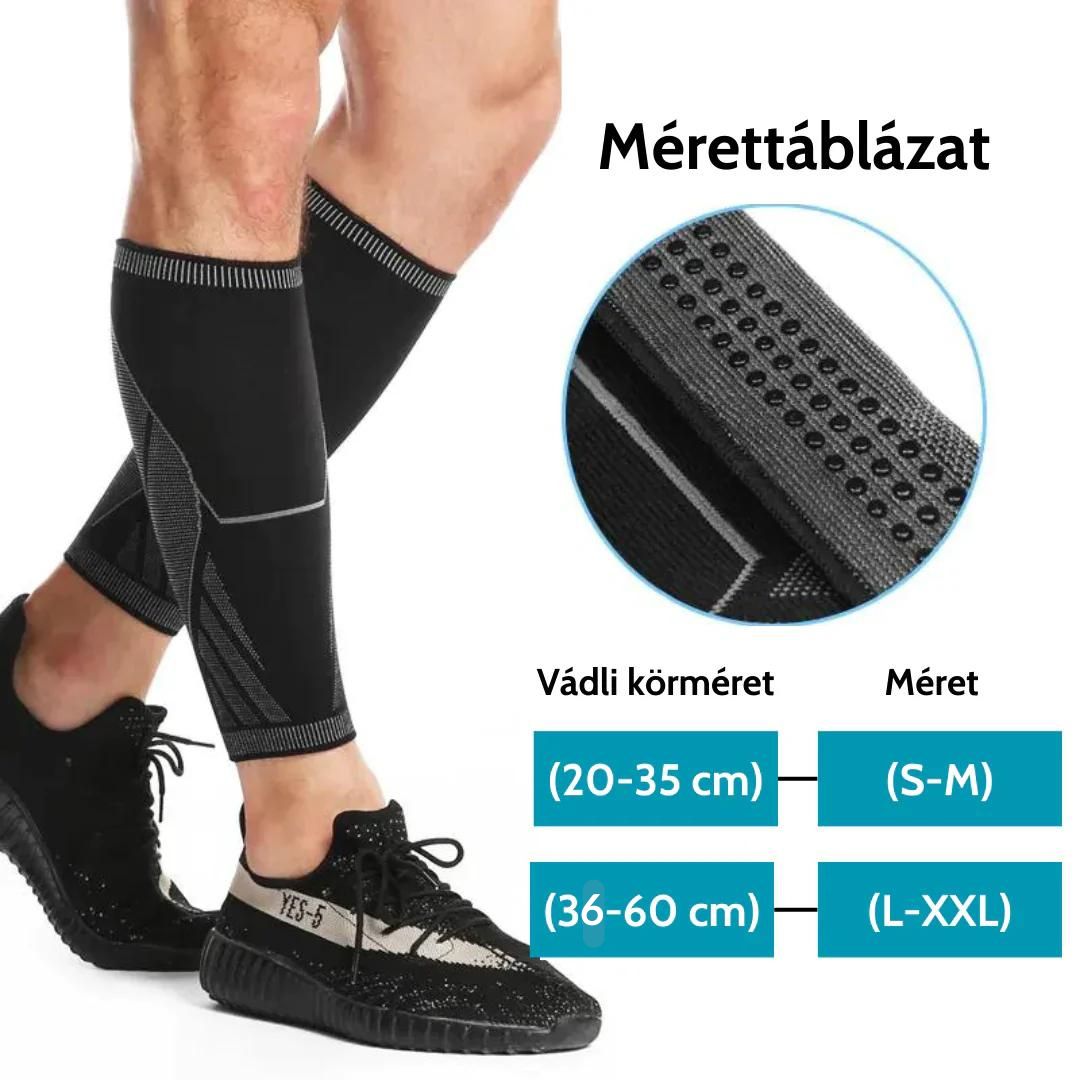 Kompressziós Vádlivédő Lábfájdalomra (1 pár, 2 darab)